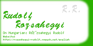 rudolf rozsahegyi business card